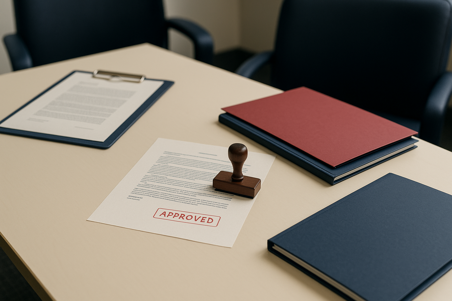 Business client shaking hands with an attorney after receiving an agency approval