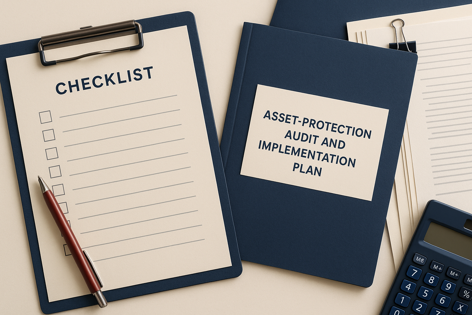Checklist and documents for an asset-protection audit and implementation plan