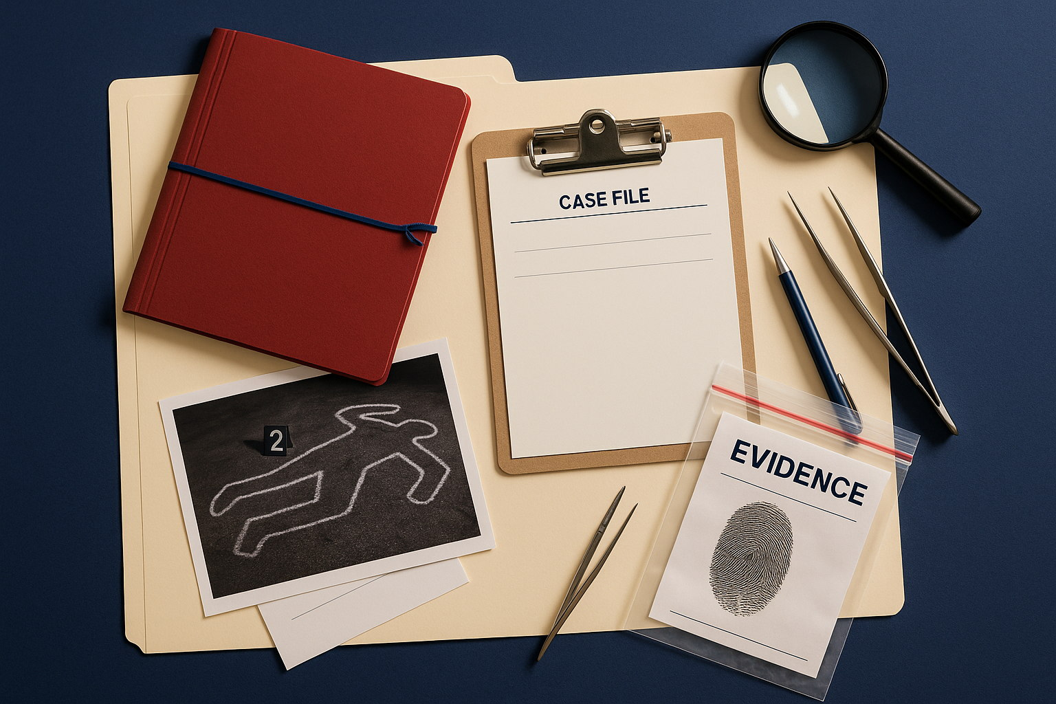 Forensics team reviewing evidence with an attorney