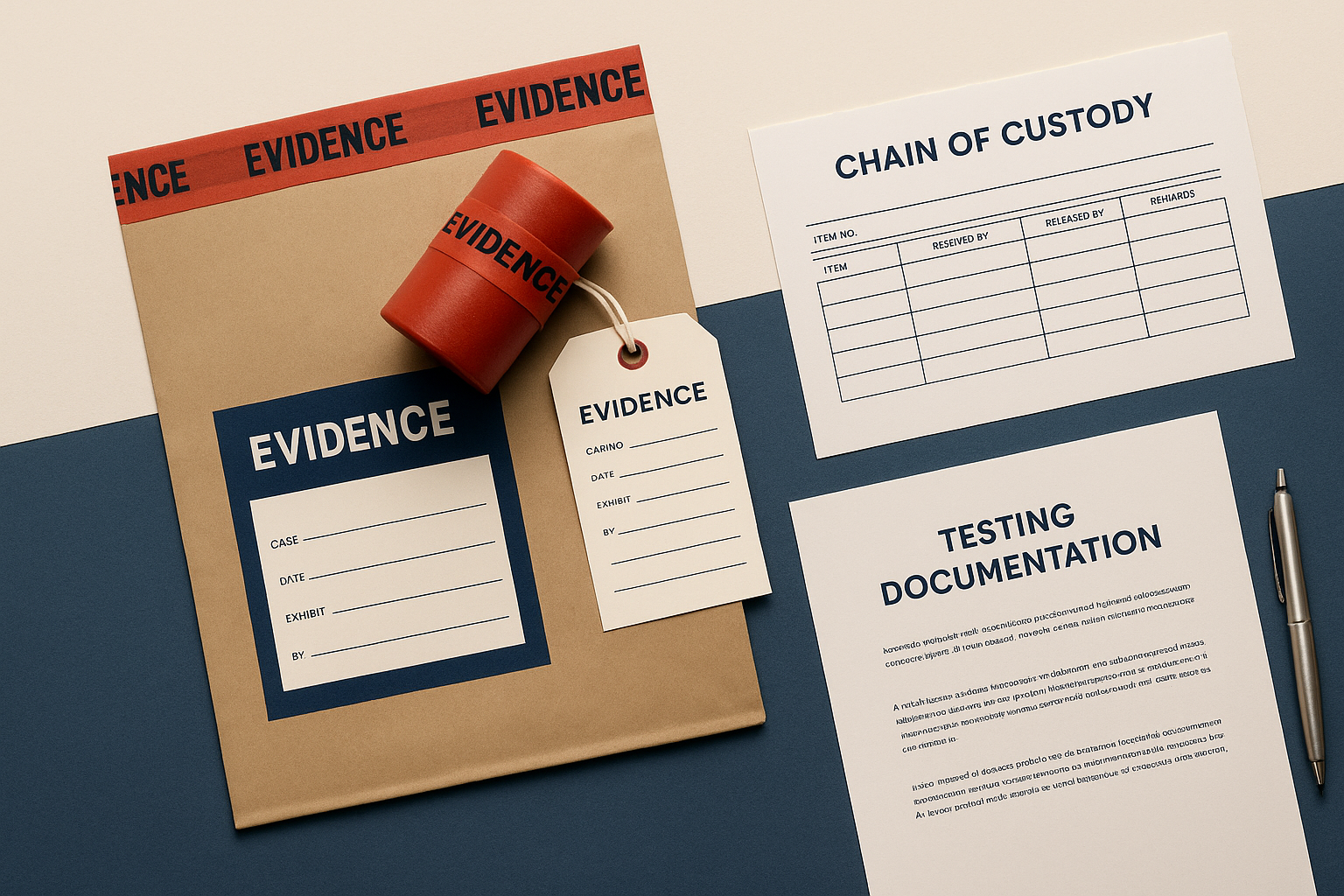 Evidence handling and documentation process for a defective product case