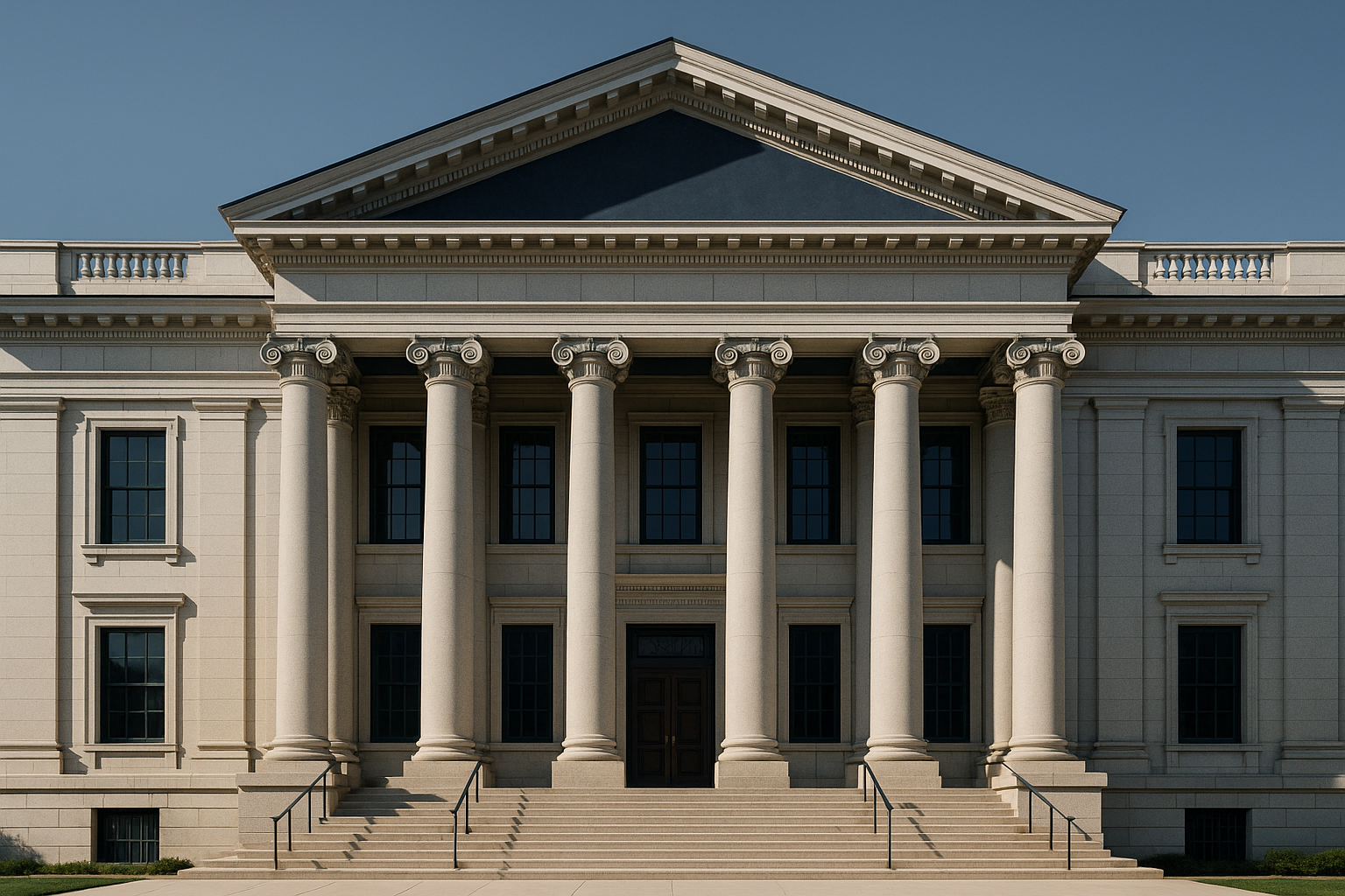 California appellate courthouse exterior with columns; compliance and privacy notes