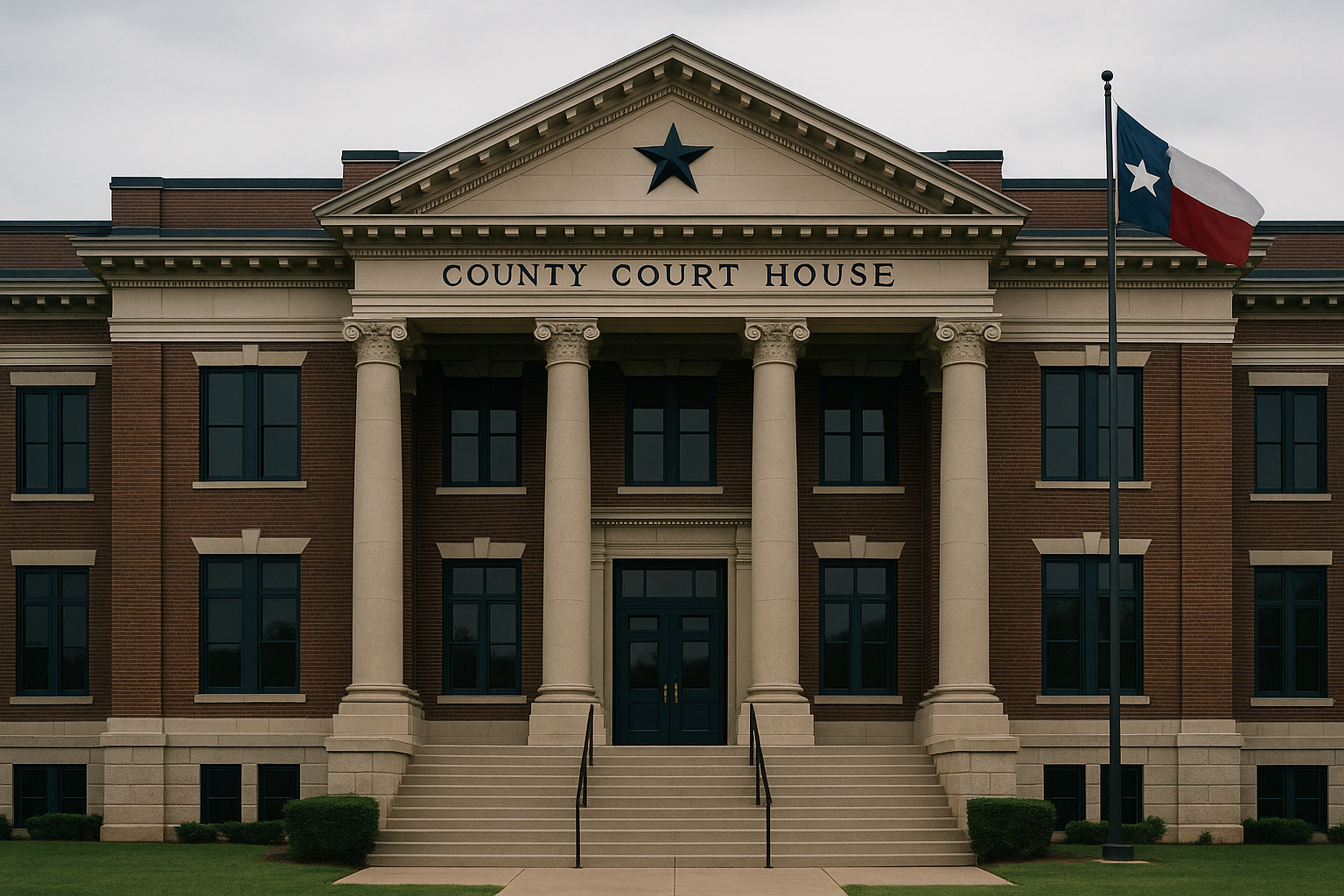 Exterior of a Texas courthouse—procedures and deadlines vary by county