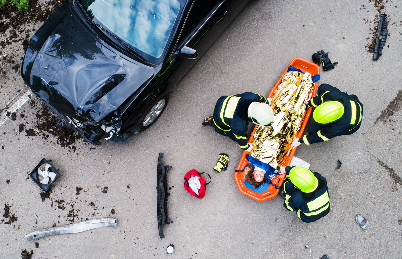 Injury client receiving medical care coordination after a Denver crash